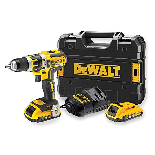 DeWalt DCD795D2-QW - Taladro Percutor a bateria sin escobillas XR 18V 13mm 60Nm con 2 baterías Li-Ion 2,0Ah con maletín TSTAK DeWalt DCD795D2-QW - Taladro Percutor a bateria sin escobillas XR 18V 13mm 60Nm con 2 baterías Li-Ion 2,0Ah con maletín TSTAK