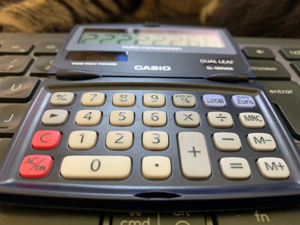 Casio SL-100VER Pocket Calculator: Keys