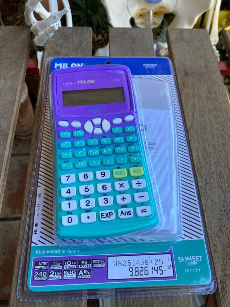 Milan M240 Scientific Calculator: Box