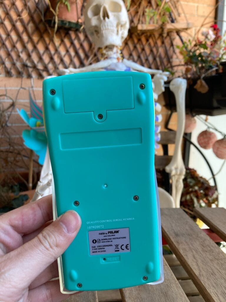 Milan M240 Scientific Calculator - Rear